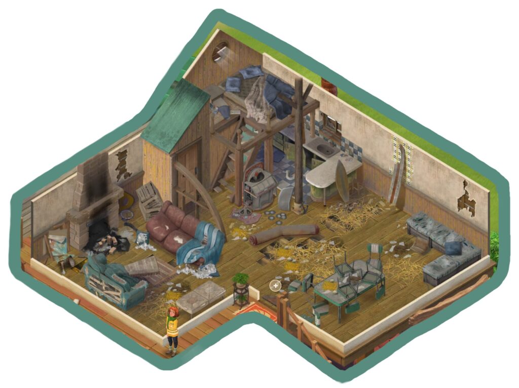 머지맨션 해변 오두막 구역 전경