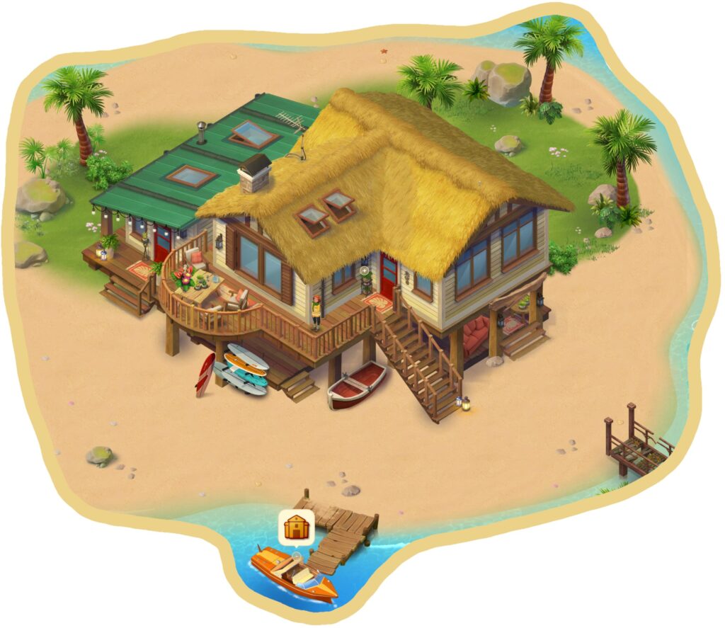 머지맨션 해변 섬 구역 완료