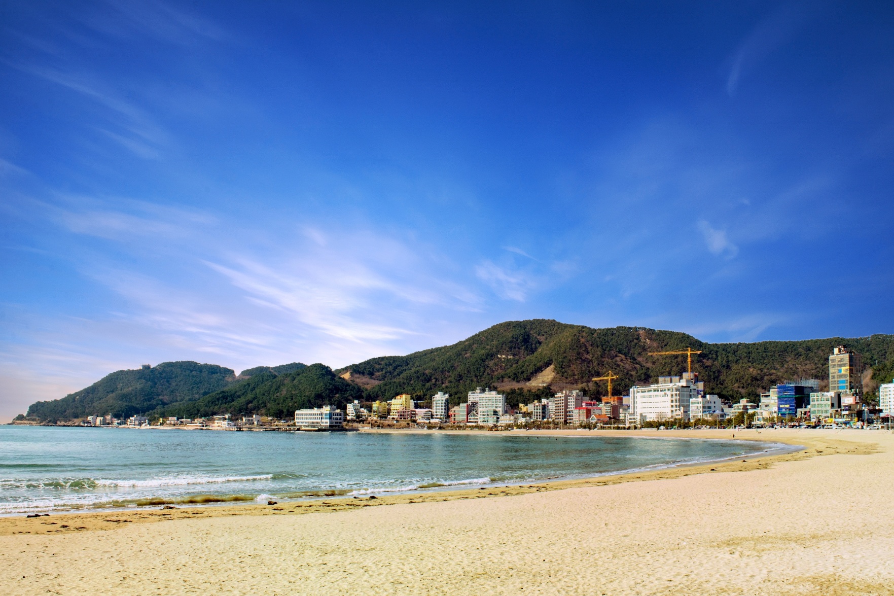 송정 해수욕장 경치