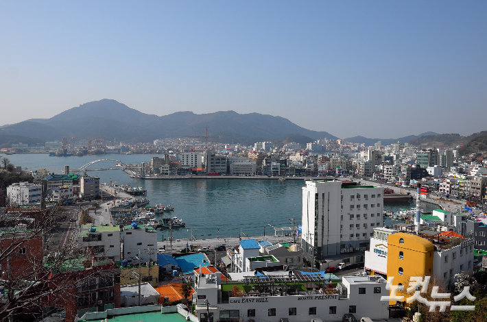 통영 동피랑 마을 전경