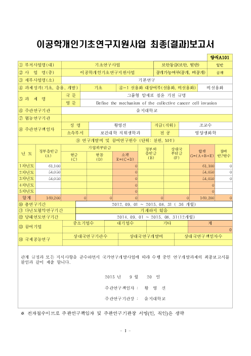 암세포 경치