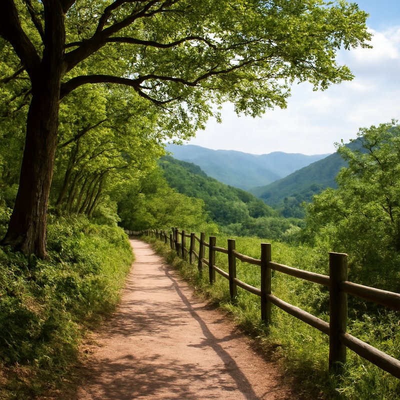 용궐산 하늘길 풍경