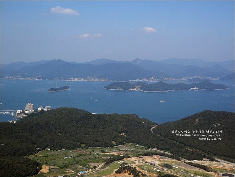 통영 한려수도 해상케이블카 전경
