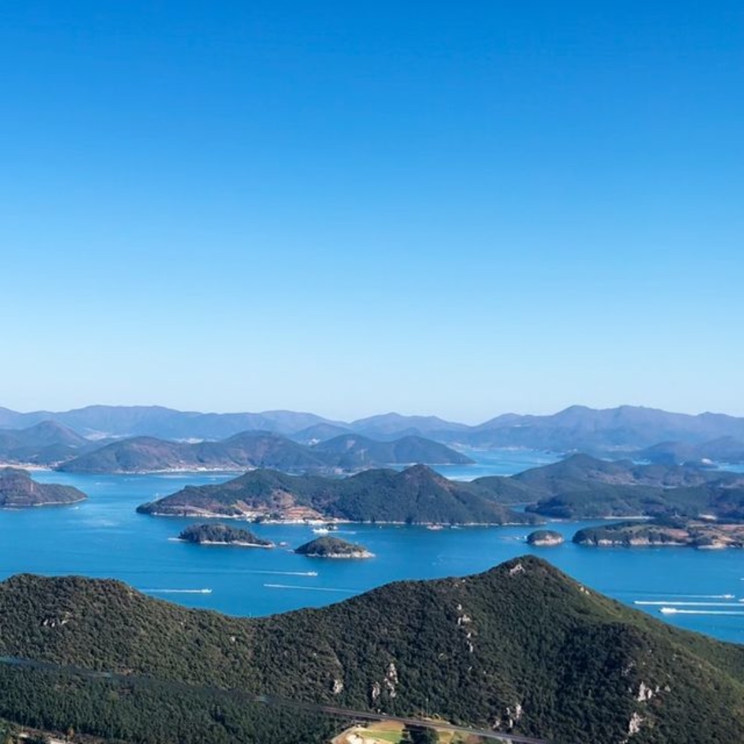 통영 한려수도 해상케이블카 경치
